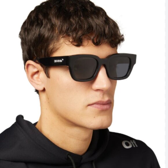 NEW OFF-WHITE UNISEX SUNGLASSES, OFF-WHITE ZURICH BLACK MARBLE EYEWEAR OFF-WHITE - Picture 7 of 14